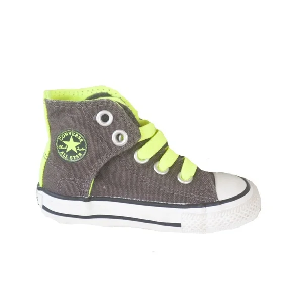 Converse Shoes Converse Infant Gray Neon Green Hitop Sneakers